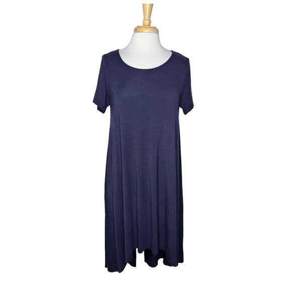 Philosophy High Low Short Sleeve Trapeze Dress Size Large - Picture 1 of 7